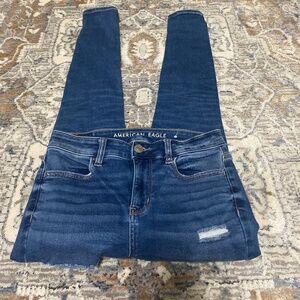 American eagle next level stretch skinny jeans womens size 4 85% cotton jeans